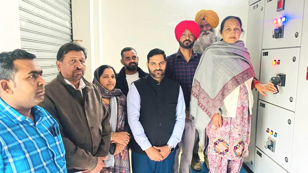 हलका विधायक संतोष कटारिया ने बलाचौर शहर के सीवेज ट्रीटमेंट प्लांट का उद्घाटन किया